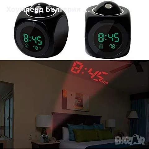 Страхотен дигитален LCD часовник и термометър с холограмна прожекция, снимка 12 - Други - 50272569