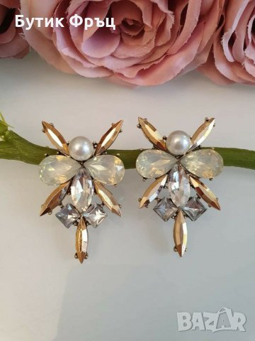 Обеци каролина, снимка 2 - Обеци - 31069777