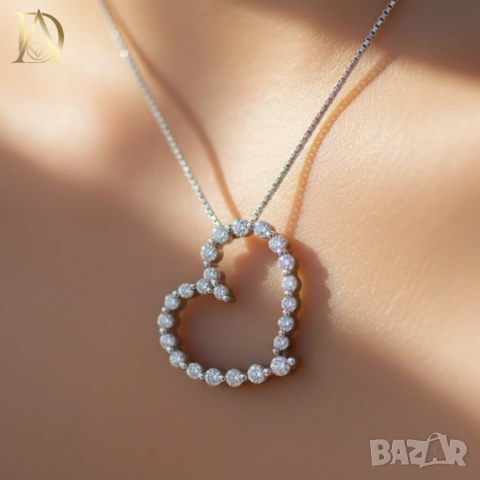 Ново Златно Колие с 0.35кт Естествени Диаманти, снимка 2 - Колиета, медальони, синджири - 43062386