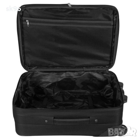 Куфар с колелца за пътуване, черен, 79 л.

, снимка 2 - Куфари - 50852505