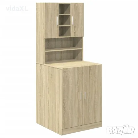 vidaXL Шкафове за перални машини 2 бр дъб сонома инженерно дърво(SKU: 3307666)