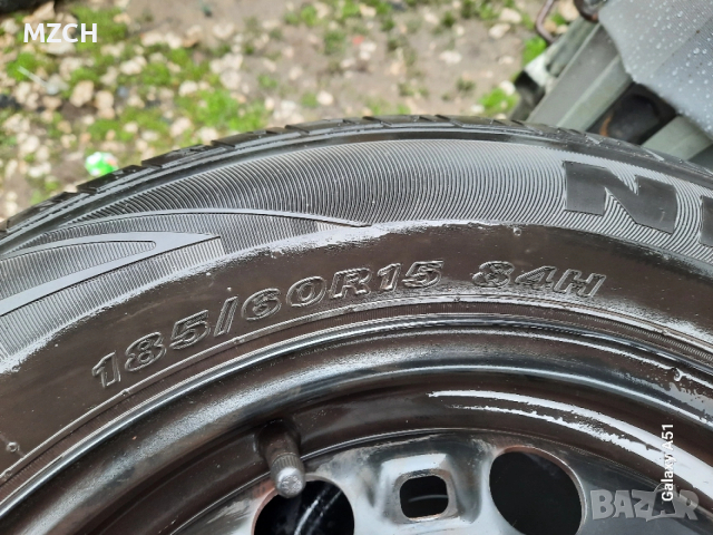 тенекиени джанти с гуми летни , снимка 12 - Гуми и джанти - 54059866