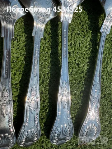 Комплект за сервиране – Kings Pattern (4 части), неръждаема стомана, снимка 4 - Прибори за хранене, готвене и сервиране - 55795859