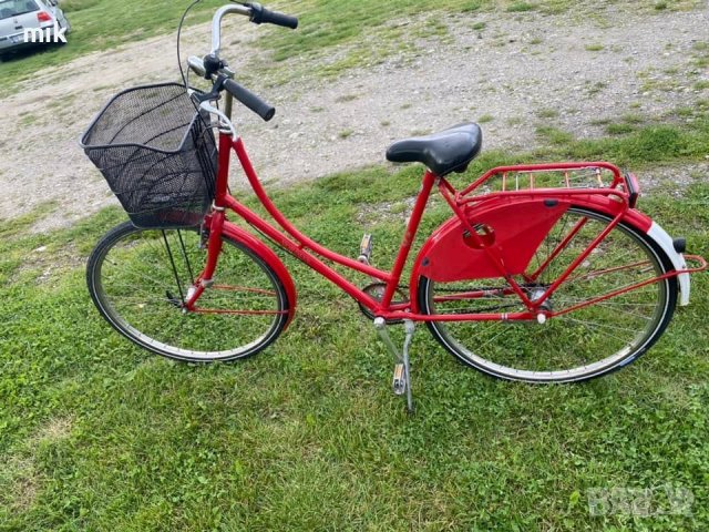 Червено дамско колело 28 цола, снимка 2 - Велосипеди - 44462011