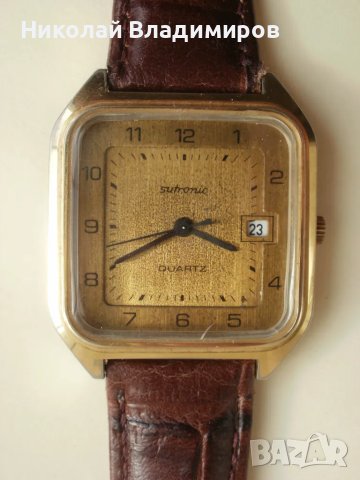 Suhonic ръчен германски часовник награден 1986 г. от министъра на НО армейски генерал Добри Джуров , снимка 1