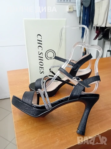 Дам.сандали м.006 черни, снимка 4 - Сандали - 53897957