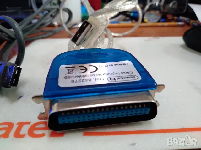 Кабел за принтер USB to Parallel, снимка 2 - Кабели и адаптери - 56304722