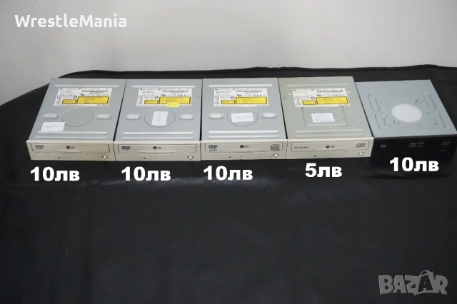 5 DVD/CD Оптични Устройства с IDE интерфейс за Настолен Компютър ТЕСТВАНИ И РАБОТЕЩИ