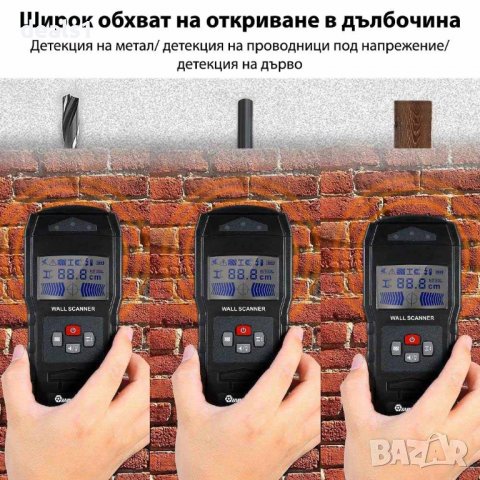 MUSTOOL MT55 Цифров детектор Откриване на проводници под напрежение, снимка 11 - Друга електроника - 39860973