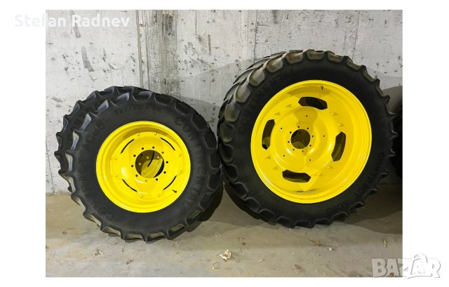 4 бр. Гуми с джанти за редови обработки за John Deere 6-та серия 6 цилиндрови модели (N01032)