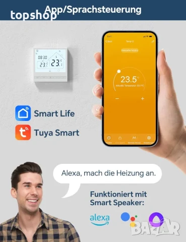 НОВ Терморегулатор Beok TOL-47 WiFi Термостат за подово, бойлер и др., снимка 3 - Други - 50556544