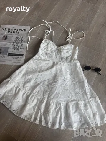 Стилна дамска рокля Два цвята , снимка 3 - Рокли - 50393772