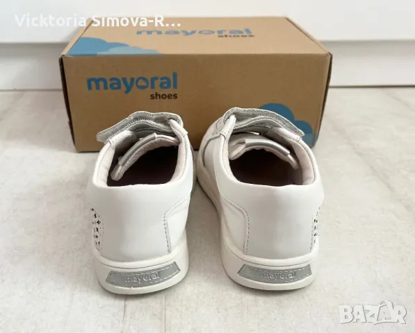 Бели кецове Mayoral, 27 номер, снимка 3 - Детски маратонки - 47297868