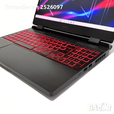 Acer Nitro 5/144Hz/i5-12450H/RTX 3050/16GB RAM/512GB NVMe, снимка 5 - Лаптопи за игри - 56137651