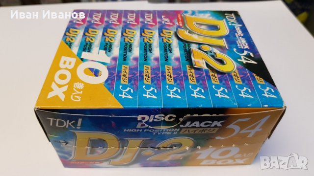 TDK DJ 2 запечатана кутия с 10 бр. японски аудиокасети, снимка 1 - Аудио касети - 39698669