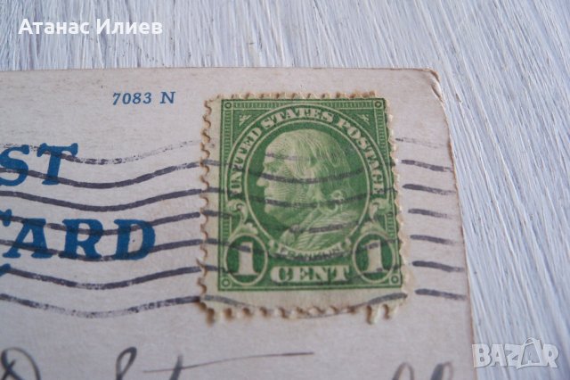 Стара пощенска картичка от град Гери, Индиана, САЩ 1931г., снимка 4 - Филателия - 32024582