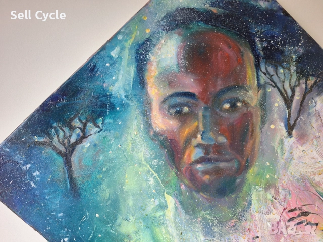 ✅КАРТИНА МАСЛО - PENDO(LOVE) - 60/60 СМ.❗, снимка 2 - Картини - 51529671