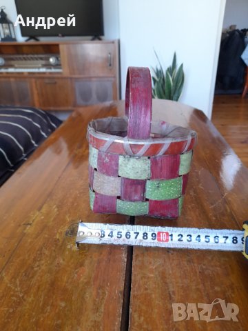 Стара кошница,кошничка #4, снимка 3 - Други ценни предмети - 40391743