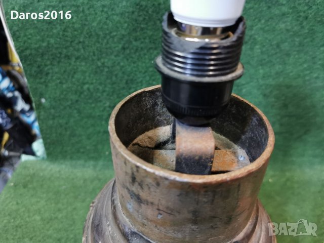 Стара нощна лампа, дърво и желязо , снимка 15 - Антикварни и старинни предмети - 39301956