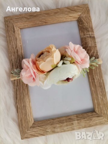 Лента за глава с цветя, снимка 3 - Други - 38261487