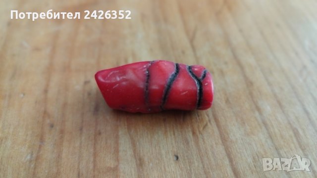 Висулка, накит, истински червен корал, парче, 4 см., снимка 1