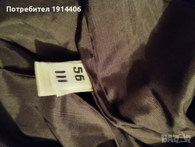 Кожено палто шуба с вълнена подплата и кожена яка, всичко естествена кожа, снимка 13 - Палта - 50585443