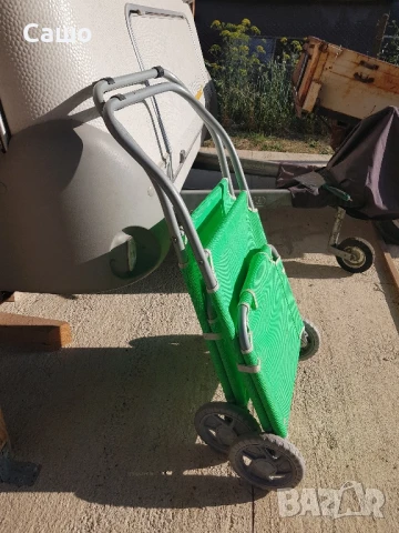 Шезлонг количка згъваем на колела, снимка 9 - Къмпинг мебели - 50750508