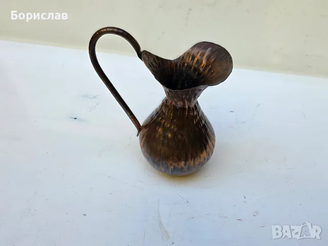 Медна кована кана , снимка 8 - Антикварни и старинни предмети - 56377962