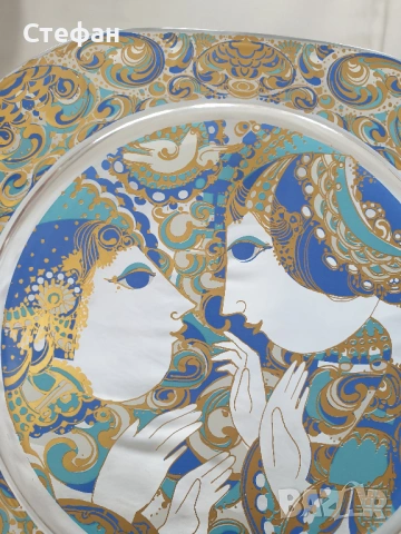 Стъклена чиния Розентал, снимка 3 - Антикварни и старинни предмети - 54306706