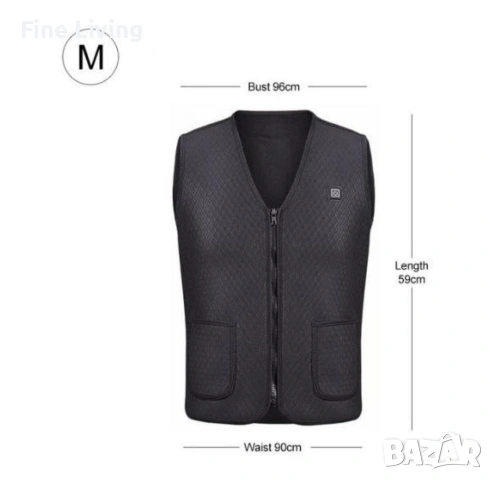 Унисекс електрически термичен елек за зимния период с USB свързаност/Ефективно предпазва от студ пре, снимка 12 - Други - 53085985