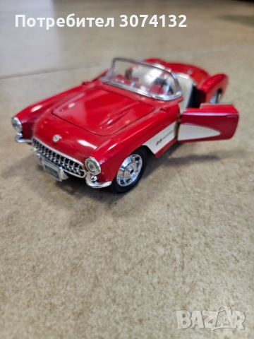 Метална колекционерска количка CHEVROLET CORVETTE 1957 ОПИСАНИЕ