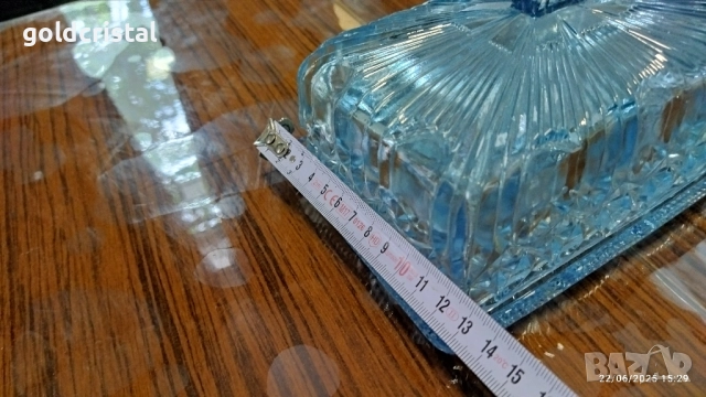 Стар стъклен съд за масло , снимка 5 - Антикварни и старинни предмети - 52261884