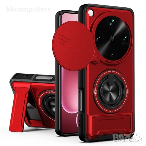 Магнитен Калъф за Oppo Find X9 Ultra 5G с Пръстен и Капаче - 360° стойка, 5 цвята, снимка 4 - Калъфи, кейсове - 54265441