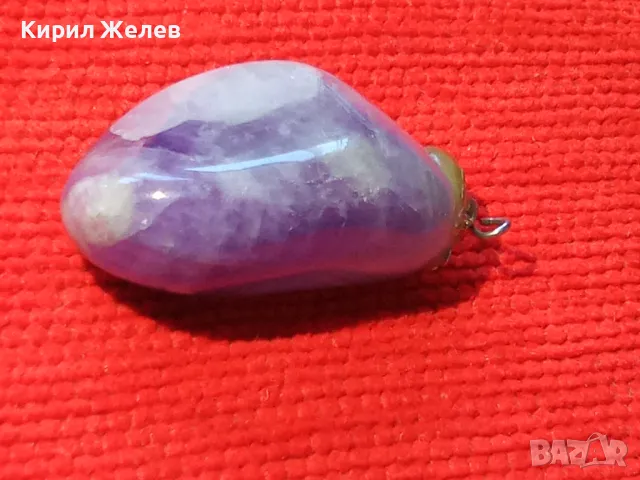 СТАР АРТ ДЕКО СКЪПОЦЕНЕН МЕДАЛЬОН от ШЛИФОВАН НАТУРАЛЕН АМЕТИСТ 71651, снимка 10 - Колиета, медальони, синджири - 35996810