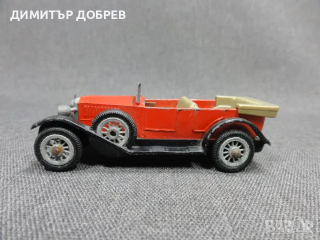 СТАРА РЕТРО СОЦ ГДР МЕТАЛНА КОЛИЧКА МАЩАБЕН МОДЕЛ SIMSON SUPRA 1925 ESPEWE 1/50, снимка 2 - Колекции - 56096556