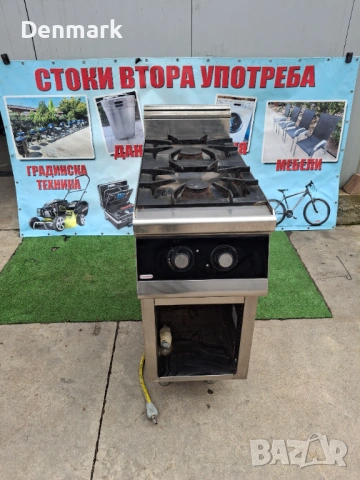 Професионален газов котлон две горелки