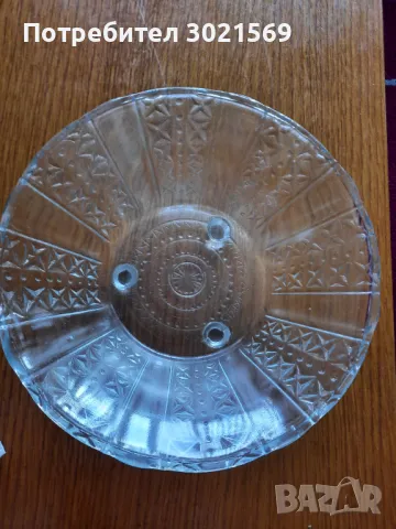 Стъклена фруктиера, снимка 1