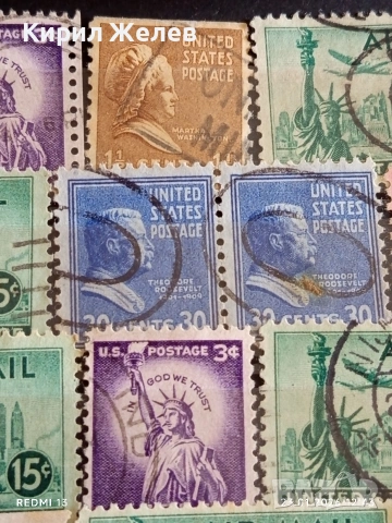 Стари пощенски марки от цял свят смесени АМЕРИКАНСКИ ПРЕЗИДЕНТИ за КОЛЕКЦИЯ ДЕКОРАЦИЯ 51935, снимка 6 - Филателия - 53198995