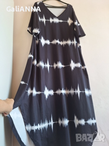 ДЪЛГА СТРАХОТНА РОКЛЯ ЛИКРА 3XL-4XL, снимка 6 - Рокли - 51637017