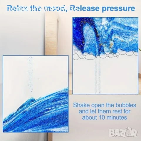 Стъклен пясъчен арт-Стояща динамична 3D картина с движещ се пясък, декорация за дома и офис, снимка 5 - Декорация за дома - 50797252