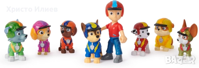 Комплект фигурки Spin Master Paw Patrol Jungle Pups кученца 8 броя, снимка 8 - Други - 52074554