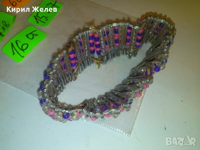 МЪНИСТЕНА ХЕНД-МЕЙД ГРИВНА от БЕЗОПАСНИ ИГЛИ 60721, снимка 3 - Гривни - 29723036