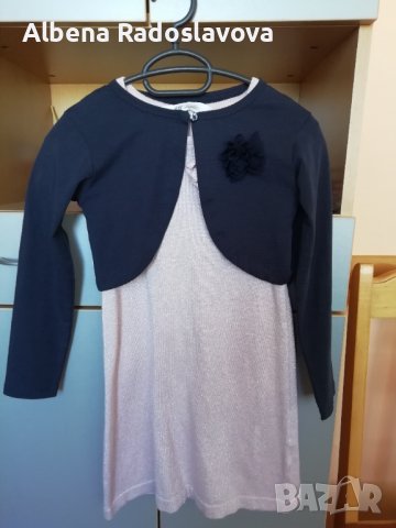 2 бр. роклички фино плетиво H&M с подарък болеро , снимка 3 - Детски рокли и поли - 36829569