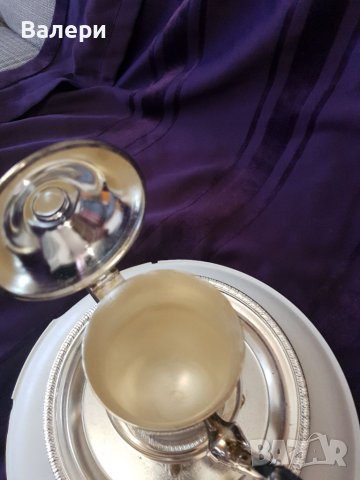 Сервиз За Кафе и Мляко 100 Посребрен Антика, снимка 3 - Антикварни и старинни предмети - 40746802