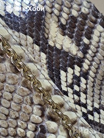  Чанта- клъч от питон, снимка 4 - Чанти - 40335678