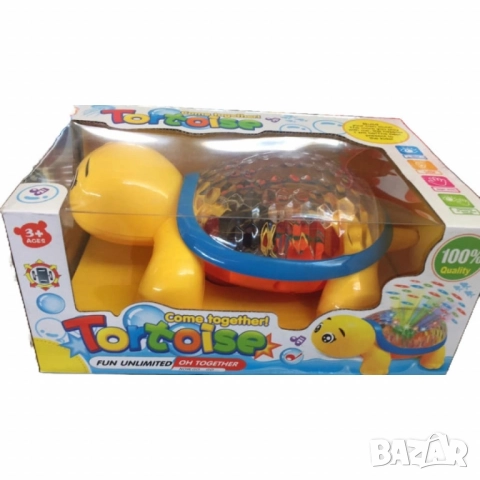 Щастлива костенурка – Детска интерактивна играчка с 3D светлини, музика и проекция, снимка 2 - Музикални играчки - 52563506