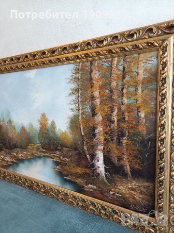 Голяма маслена картина , снимка 2 - Картини - 44255109