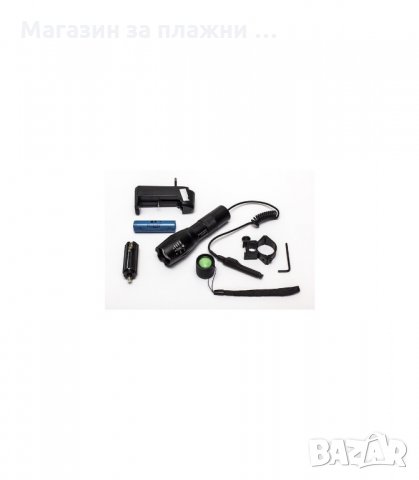 LED ФЕНЕР BL-1831 С МЕК СПУСЪК ЗА ЛОВ И АКУМУЛАТОРНА БАТЕРИЯ T6 CREE - код 1831, снимка 4 - Екипировка - 33977446