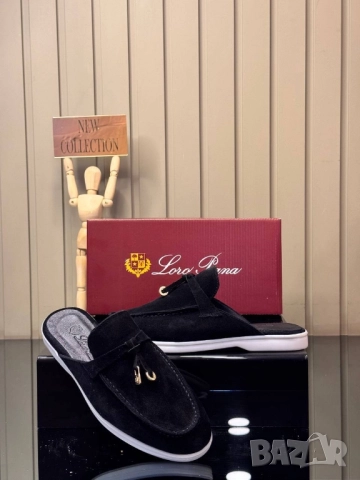 мокасини/ чехли  от естествен велур loro piana , снимка 3 - Дамски ежедневни обувки - 51641820