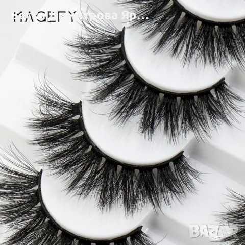 Плътни изкуствени мигли 8 чифта HZS463, снимка 8 - Декоративна козметика - 47669250